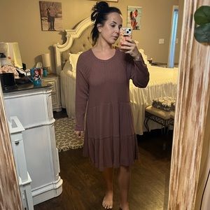 Brown sweater dress size large